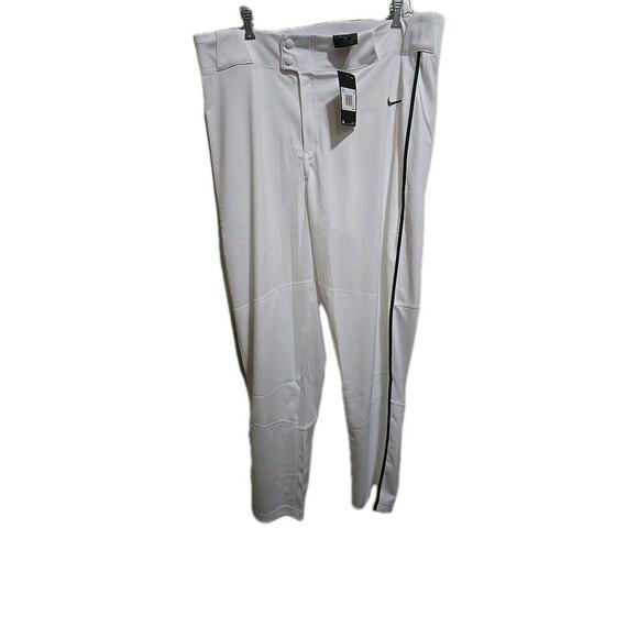 Nike Pants Men's XXL White Green Vapor Select Baseball Sports BQ5489-111 New - Picture 1 of 11